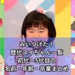 みいつけた!　歴代スイちゃん　初代～5代目
